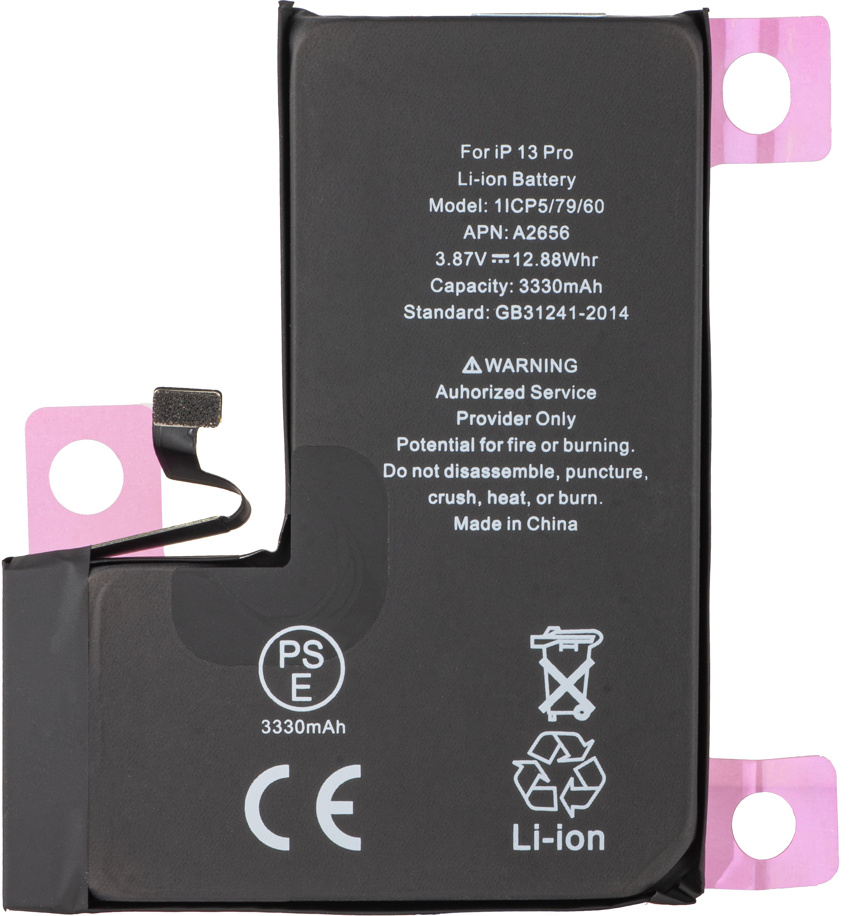 Apple iPhone 13 Pro Battery, Diagnostic High Capacity