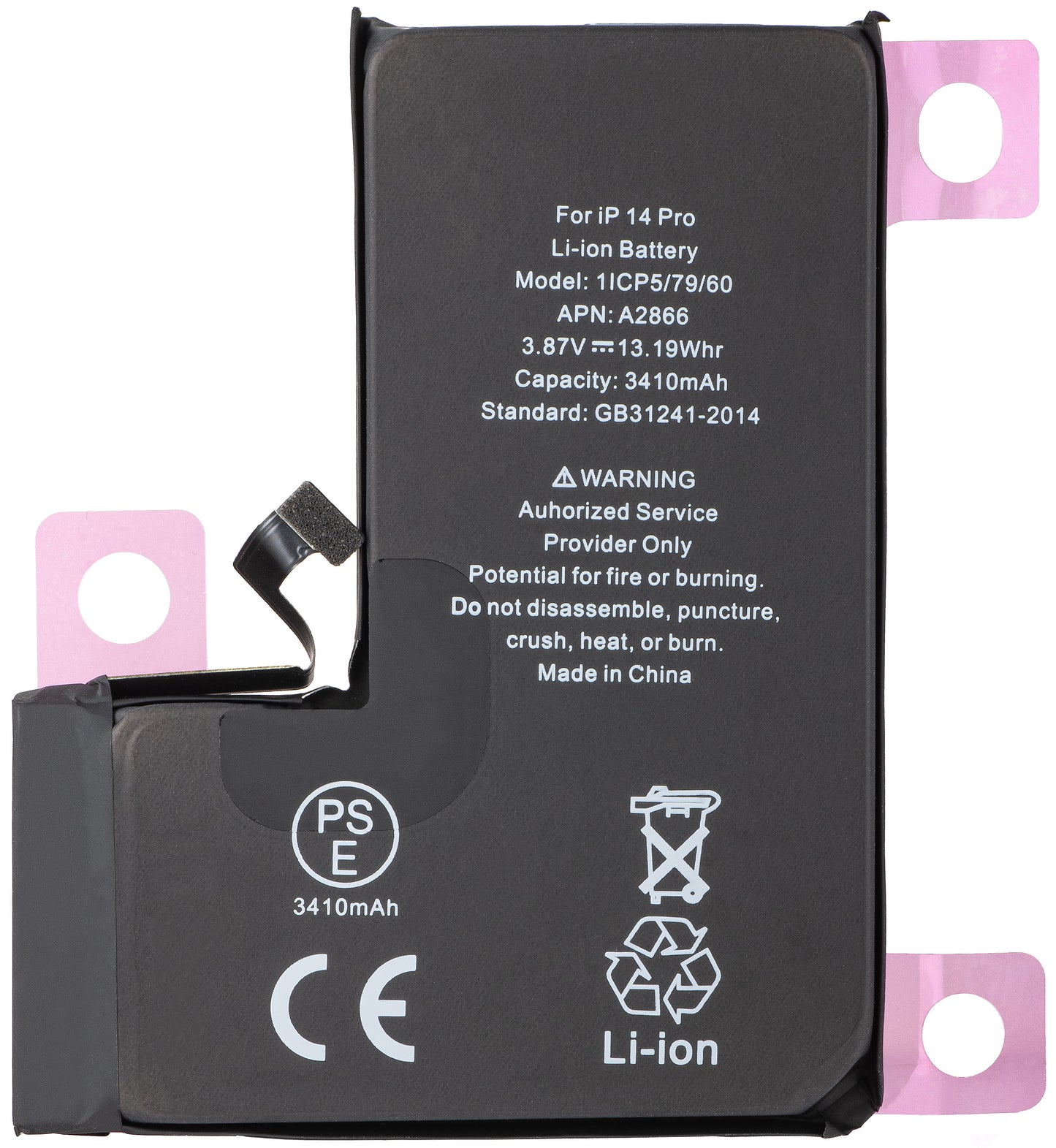 Apple iPhone 14 Pro Battery, Diagnostic High Capacity