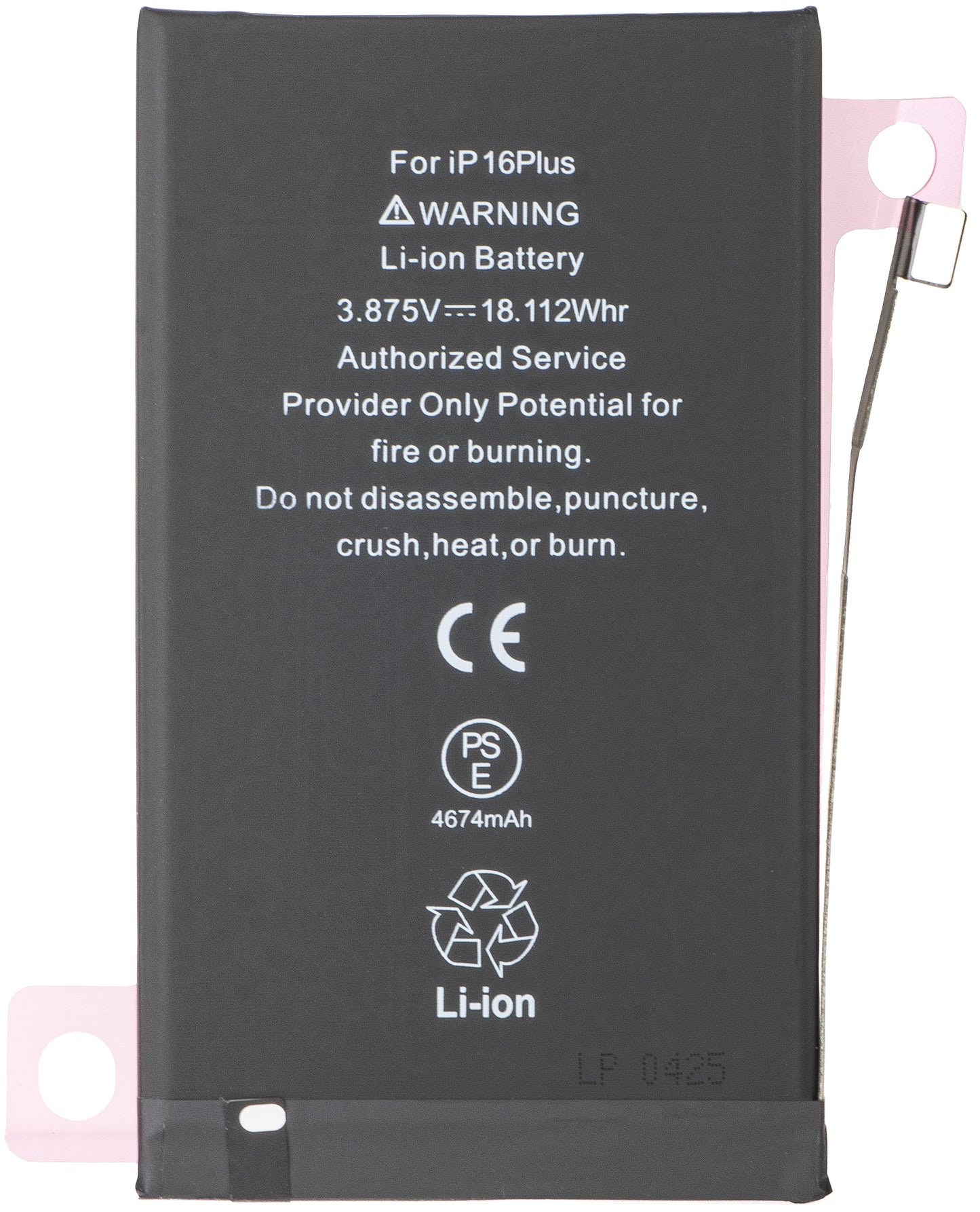 Battery for Apple iPhone 16 Plus