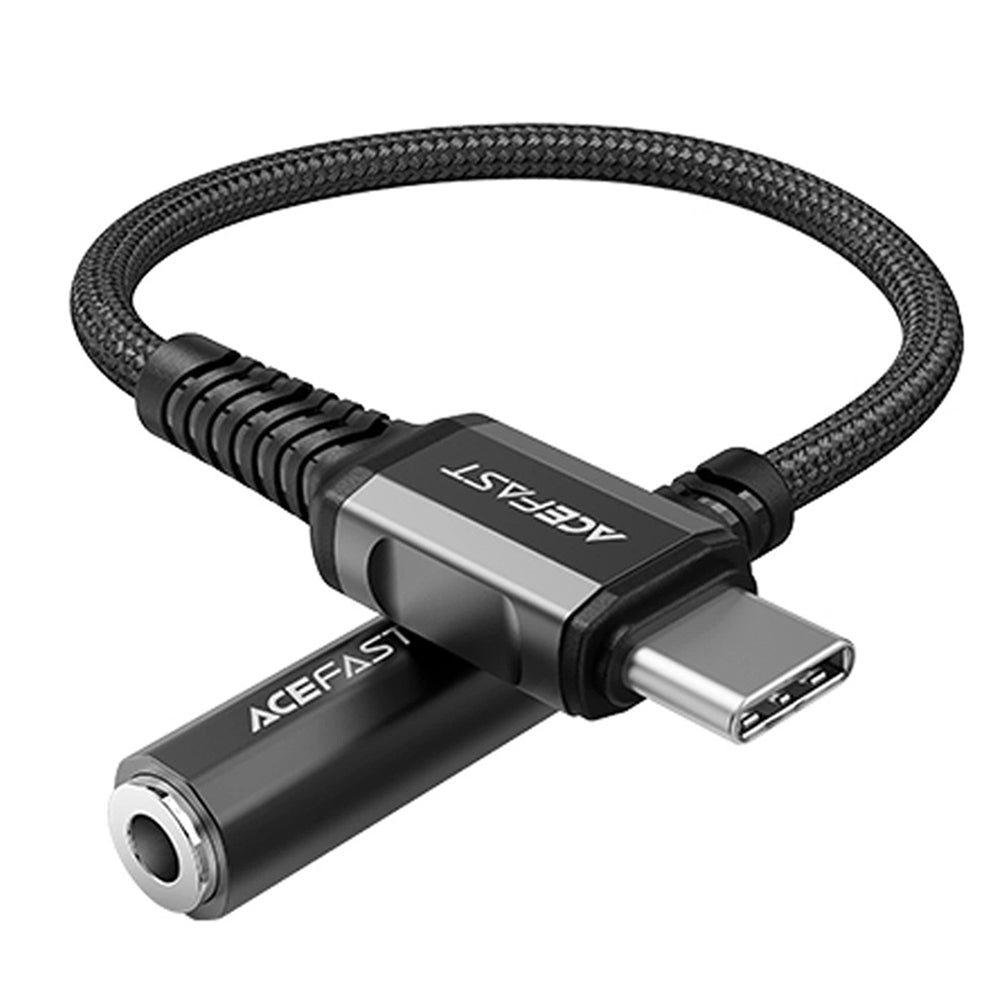 USB-C to 3.5mm Audio Adapter Acefast C1-07, Black