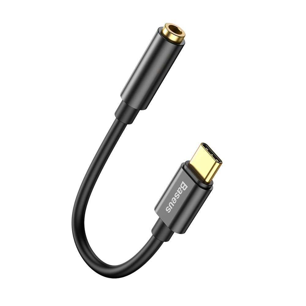 USB-C to 3.5mm Audio Adapter Baseus L54, Black CATL54-01
