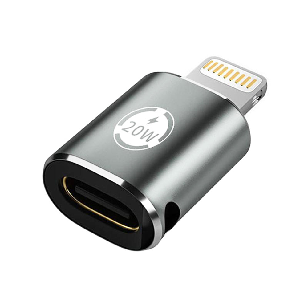 USB-C - Lightning Data and Charging Adapter Techsuit A11 TitanCoreX, Gray