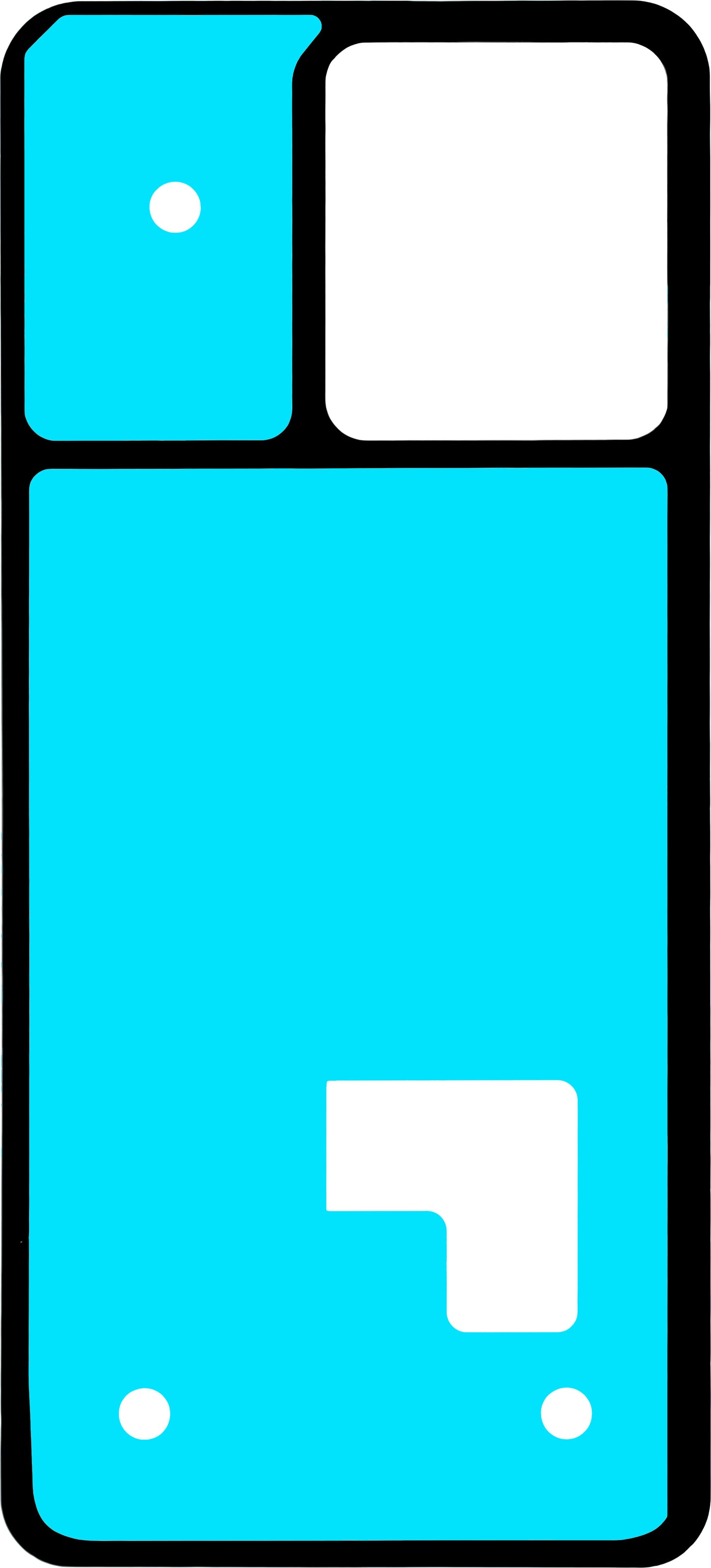 Motorola Edge 40 Neo Battery Cover Adhesive, Service Pack 5D78C23510