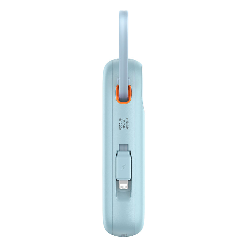 Baseus Qpow Pro+ External Battery, 20000mAh, 22.5W, QC + PD, 1 x Lightning - 1 x USB-A - 2 x USB-C, Blue P10055002313-00