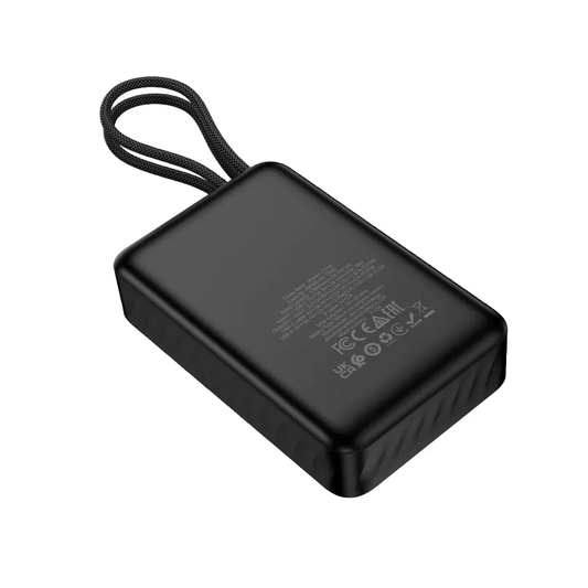HOCO J171A External Battery, 20000mAh, 22.5W, QC + PD, 1 x Lightning - 1 x USB-A - 2 x USB-C, Black