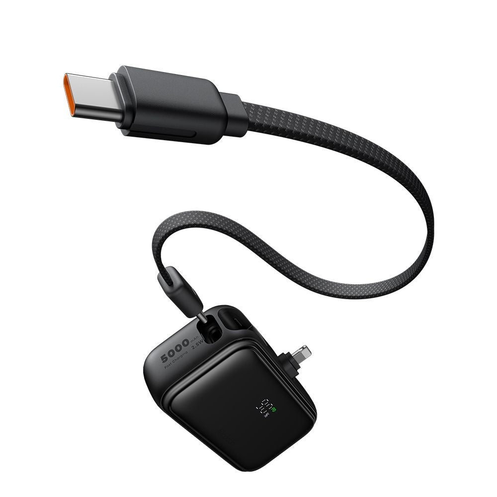 McDodo MC-7800 Freekit External Battery, 5000mAh, 22.5W, PD, 1 x Lightning - 2 x USB-C, Black