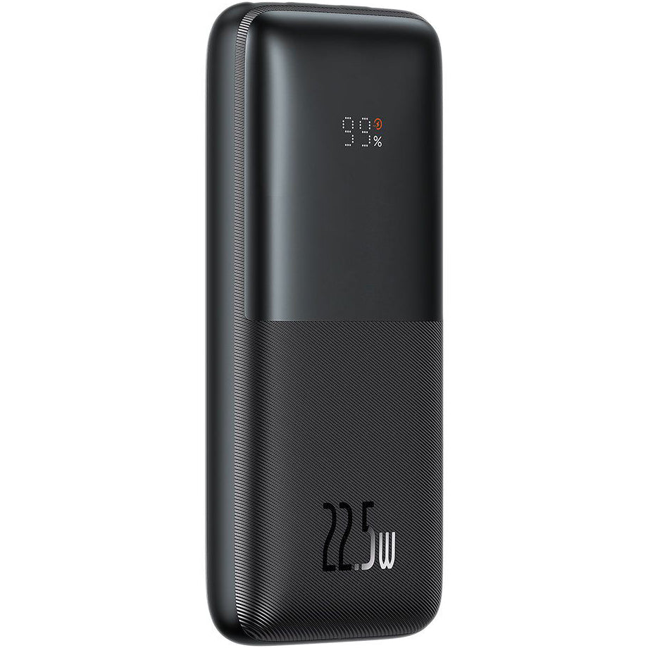 Baseus Bipow Pro External Battery, 10000mAh, 22.5W, QC + PD, 1 x USB-C - 2 x USB-A, Black PPBD040001