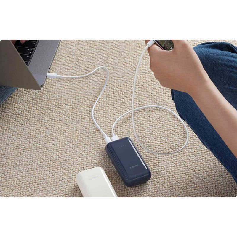 Xiaomi Pocket Edition Pro External Battery, 10000mAh, 33W, QC + PD, 1 x USB-A - 1 x USB-C, Navy Blue BHR5785GL