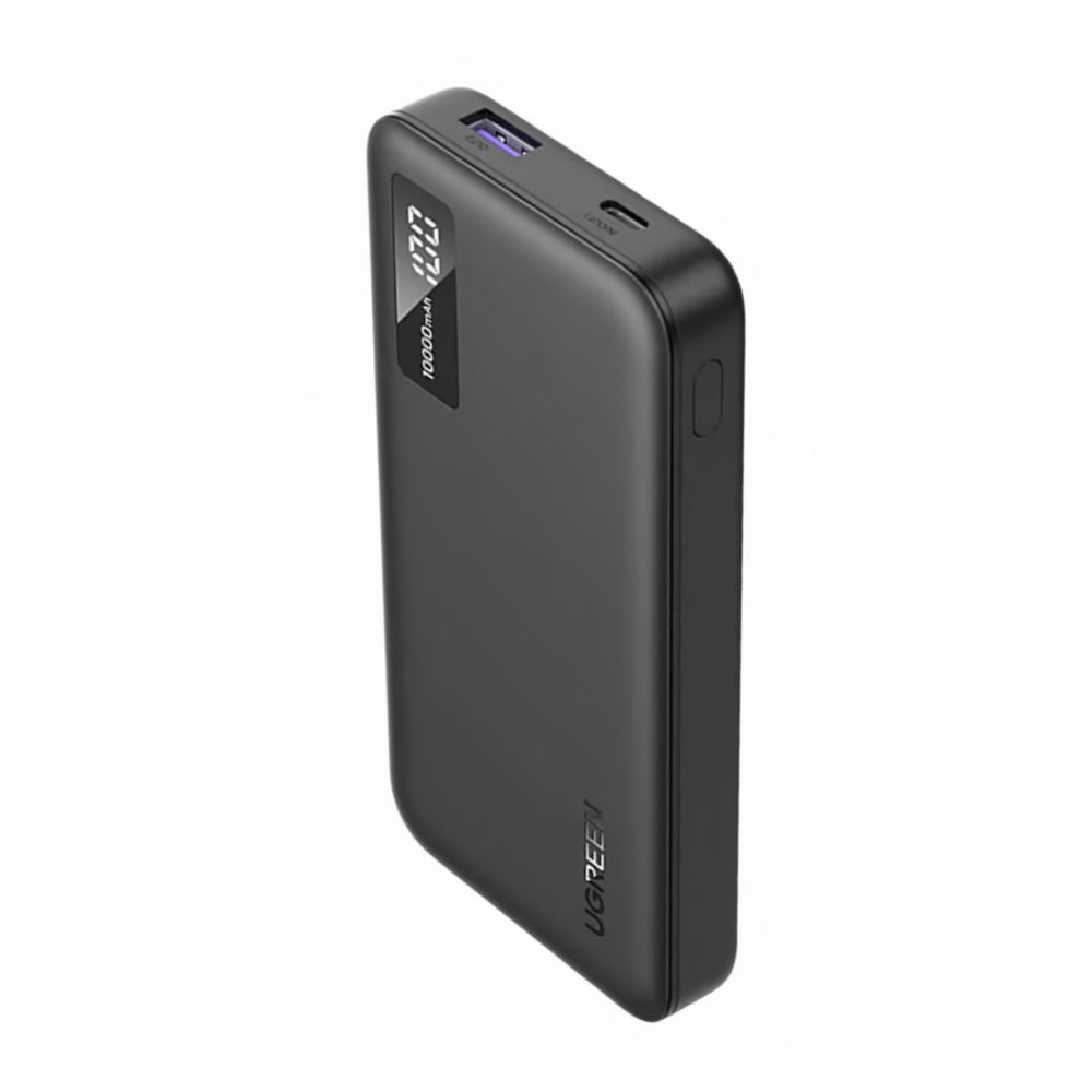 UGREEN PB311 External Battery, 10000mAh, 22.5W, QC + PD, 1 x USB-C - 2 x USB-A, Black