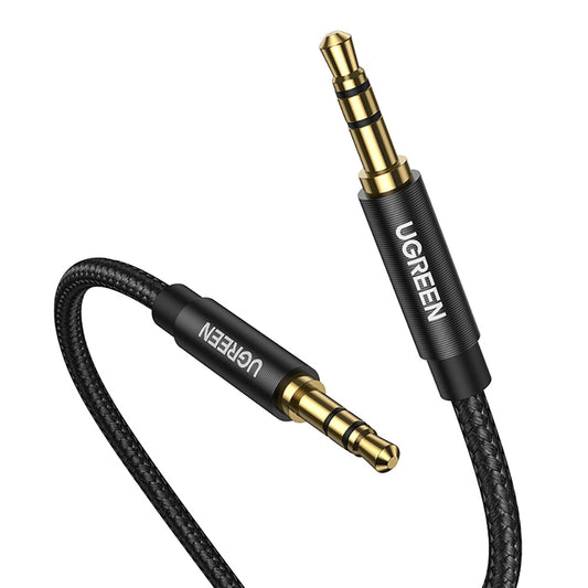 Audio Cable 3.5mm - 3.5mm UGREEN AV112, 2m, Black