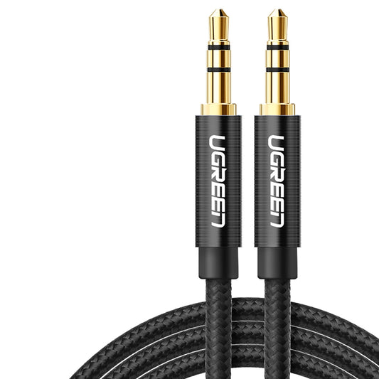 Audio Cable 3.5mm - 3.5mm UGREEN AV112, 2m, Black
