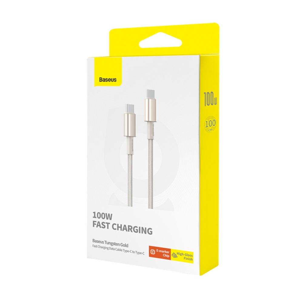 USB-C Data and Charging Cable - USB-C Baseus Tungsten Gold, 100W, 1m, Gold P10319800G21-00