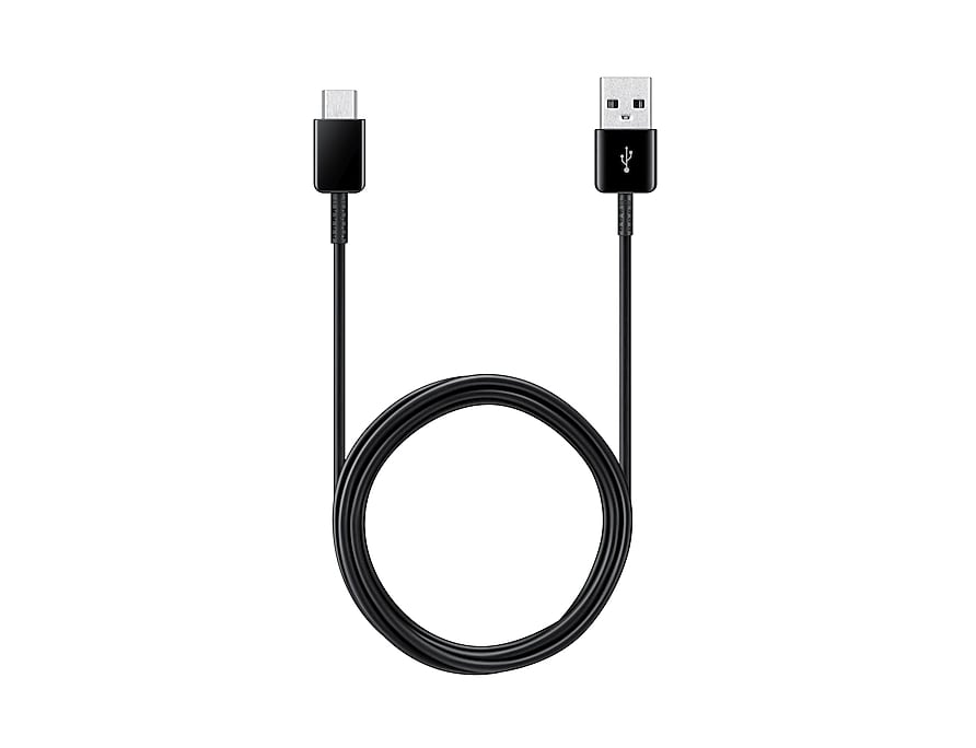 Samsung USB-A to USB-C Data and Charging Cable 2-Pack, 25W, 1.5m, Black EP-DG930MBEGWW