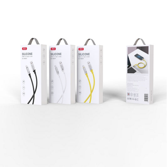 USB-A to USB-C Data and Charging Cable XO Design NB251, 18W, 1m, Black