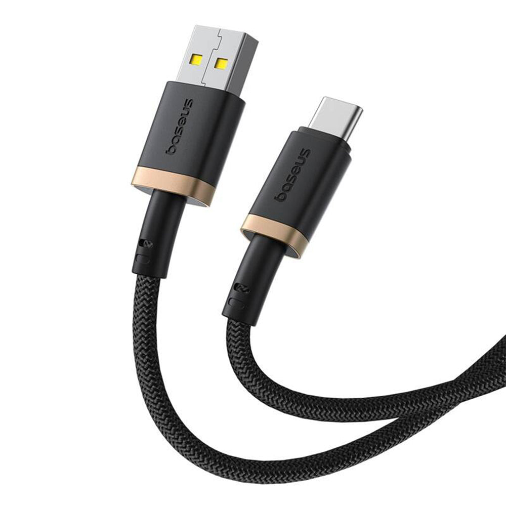 USB-A to USB-C Data and Charging Cable Baseus Dura Series, 60W, 2m, Gold P10377802U01-02