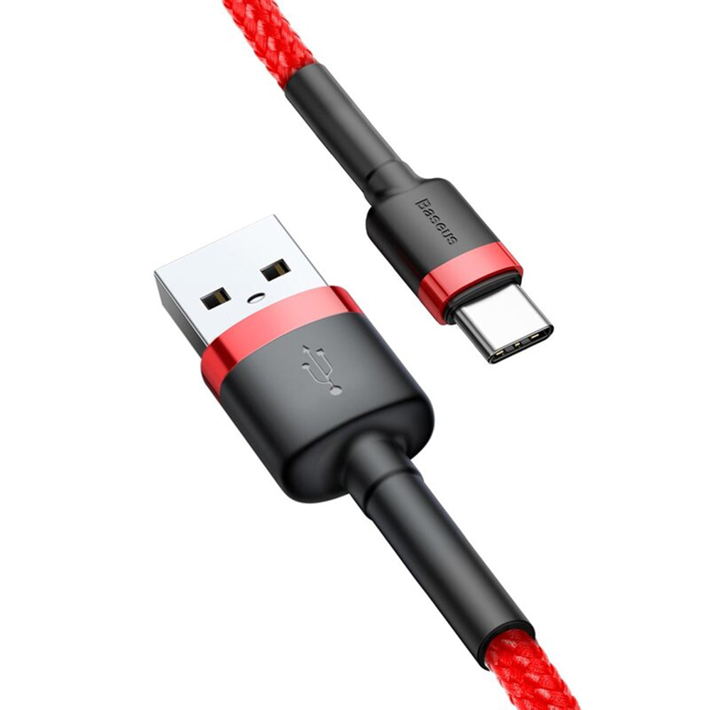 Data and Charging Cable USB-A - USB-C Baseus Cafule, 18W, 2m, Red CATKLF-C09