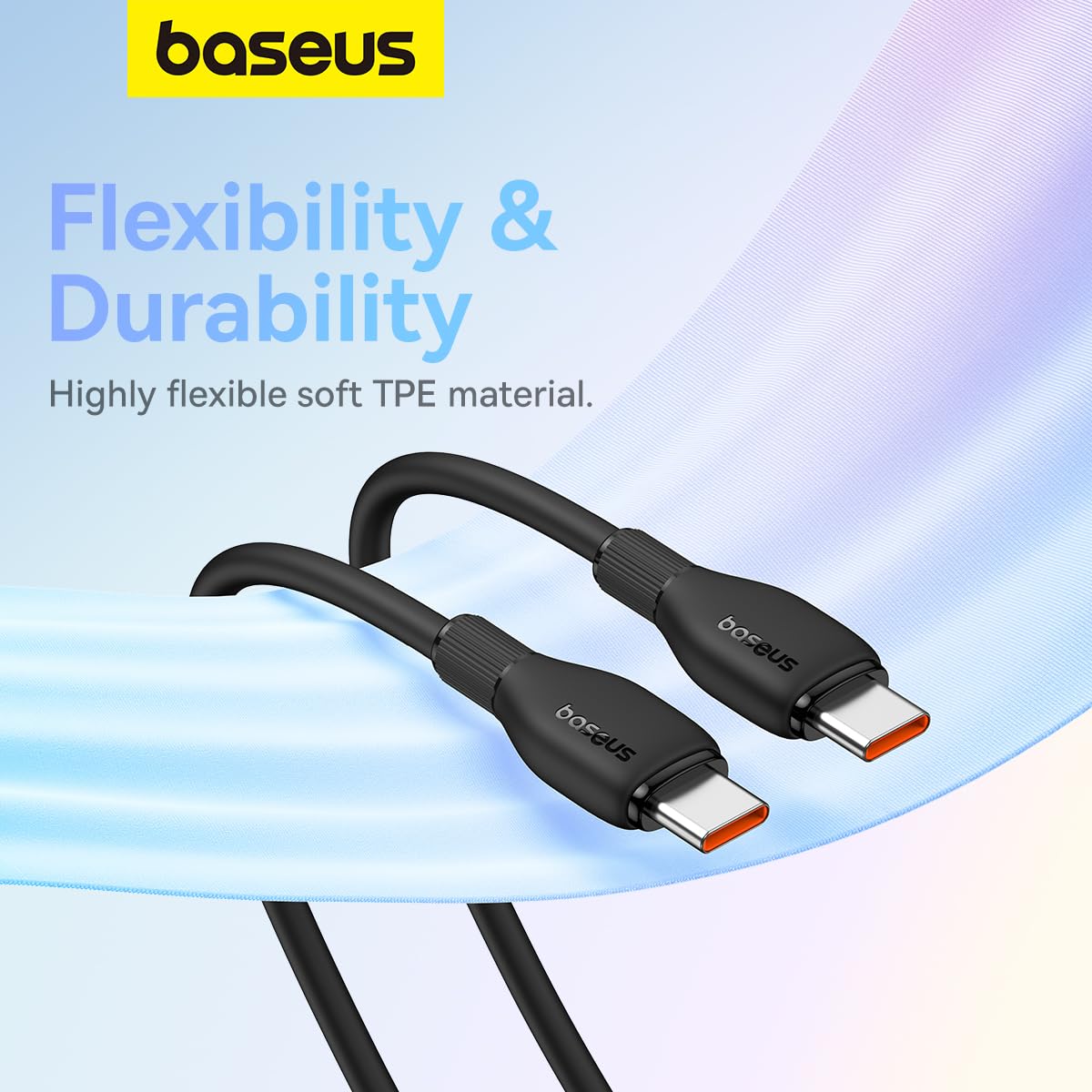 USB-C Data and Charging Cable - USB-C Baseus Pudding, 100W, 1.2m, Black P10355702111-00