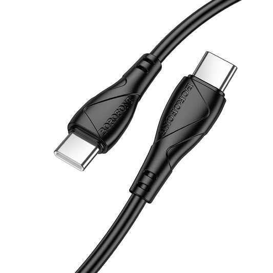 USB-C Data and Charging Cable - USB-C Borofone BX121 Energy, 60W, 1m, Black