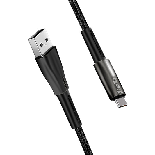 USB-A to USB-C Data and Charging Cable ColorWay CW-CBUC035, 18W, 1m, Black