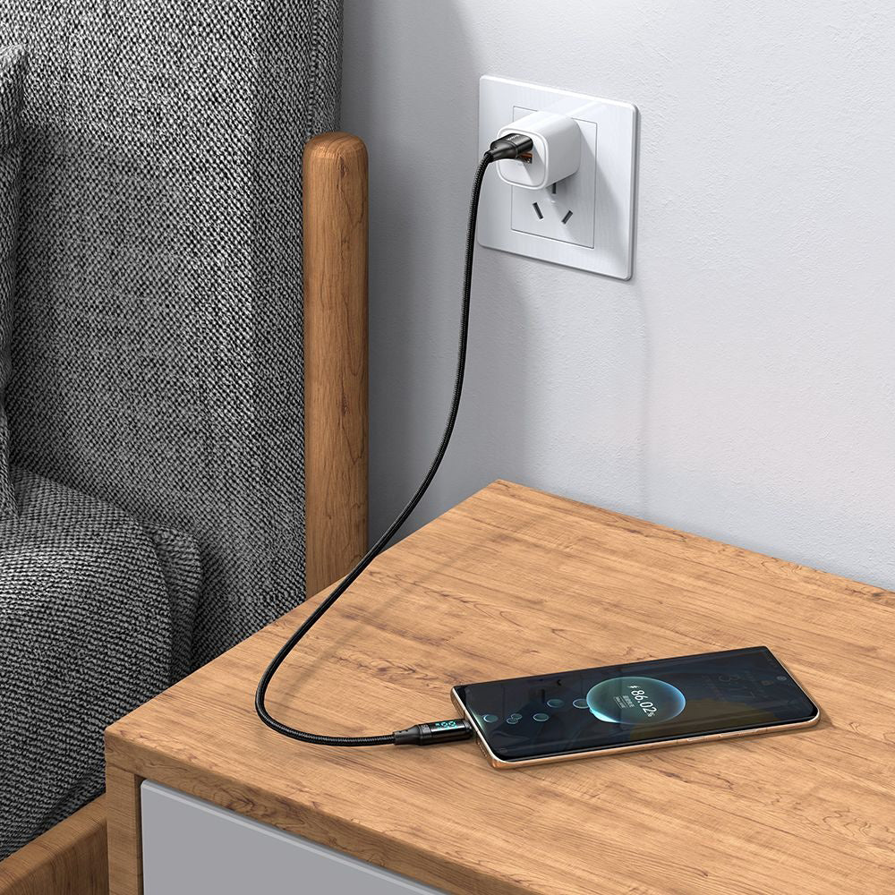 USB-A to USB-C McDodo CA-1080 Display Data and Charging Cable, 66W, 1.2m, Black