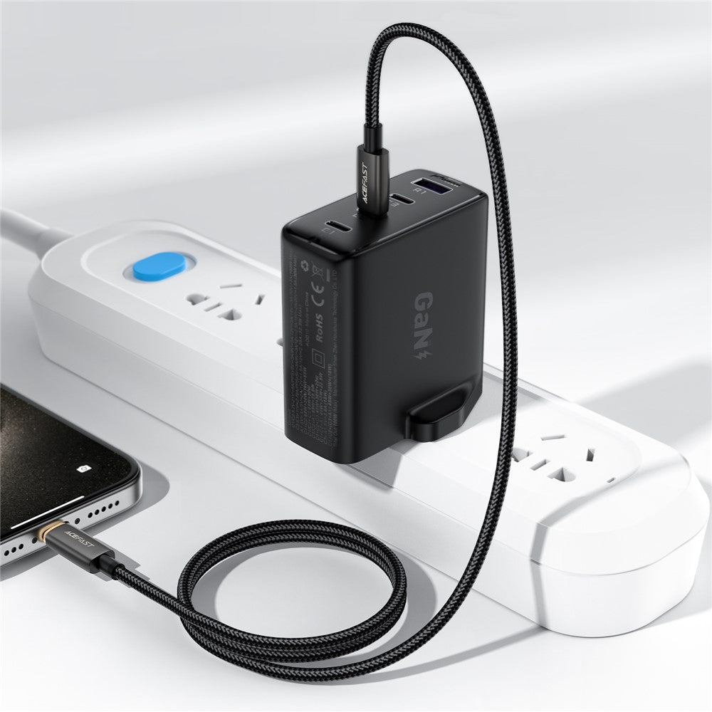 USB-C to Lightning Data and Charging Cable Acefast C23-01, 30W, 1.2m, Black