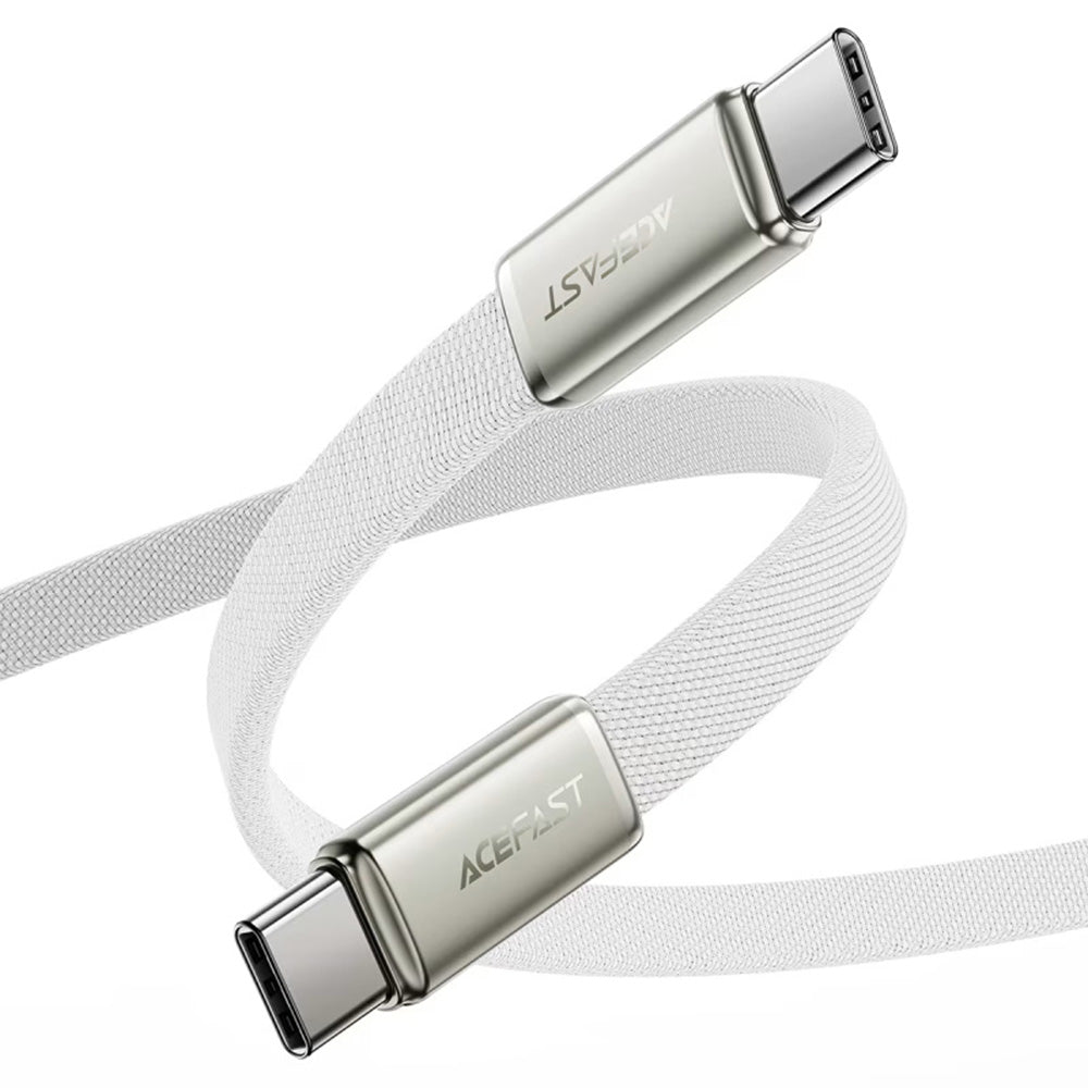 USB-C Data and Charging Cable - USB-C Acefast C24-03, 60W, 1.2m, White