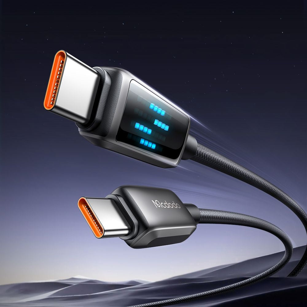 USB-C Data and Charging Cable - USB-C McDodo CA-4250 Display, 100W, 1.2m, Black