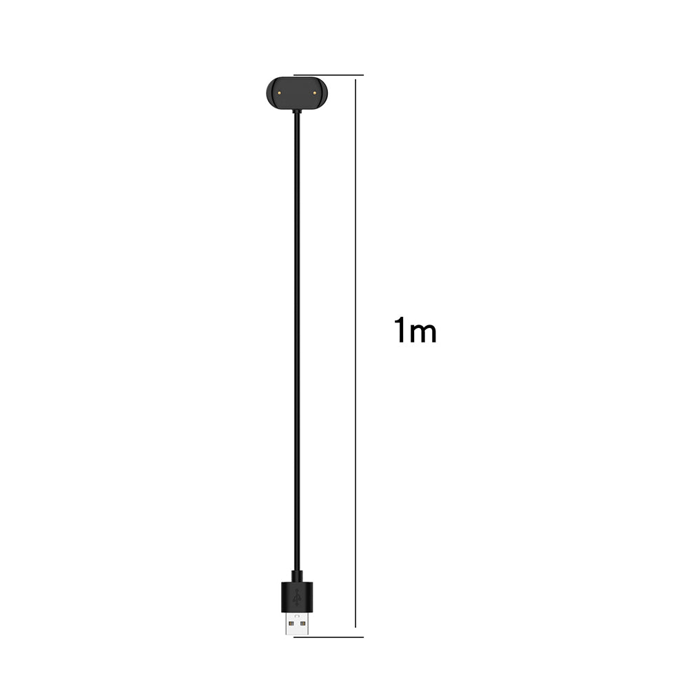 Techsuit THA3 Charging Cable for Amazfit Watch Series, USB-A, Black