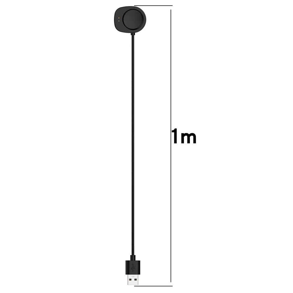 Techsuit THA4 Charging Cable for Amazfit T-Rex 3 / Balance, USB-A, Black