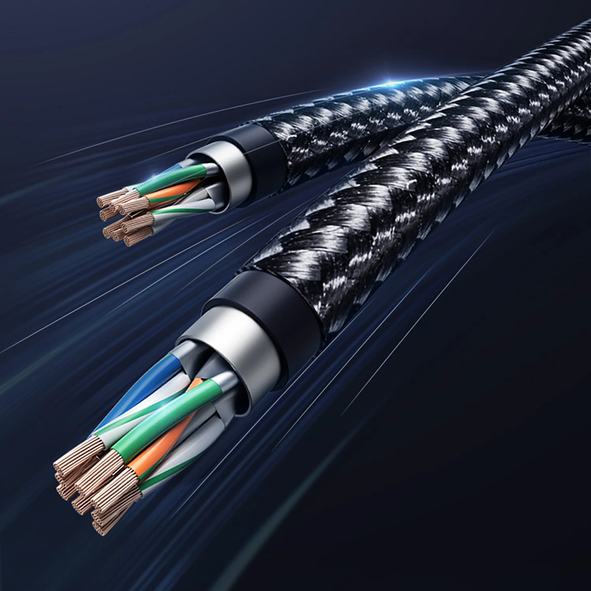 UGREEN NW153 Network Cable, UTP, Cat8, 1.5m, Black