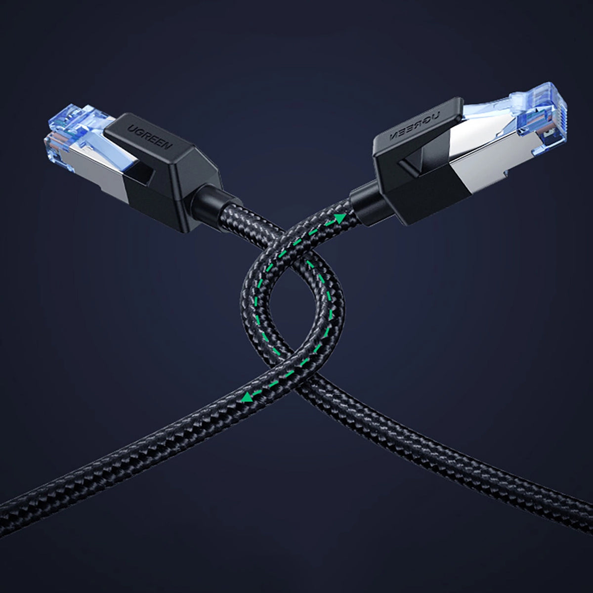 UGREEN NW153 Network Cable, UTP, Cat8, 1.5m, Black