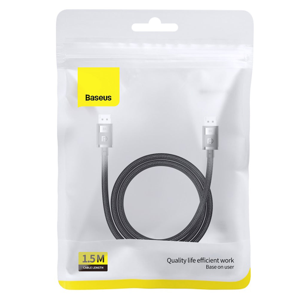 Baseus High Definition Video Cable, DisplayPort - DisplayPort, 8K, 1.5m, Black B00633706111-01