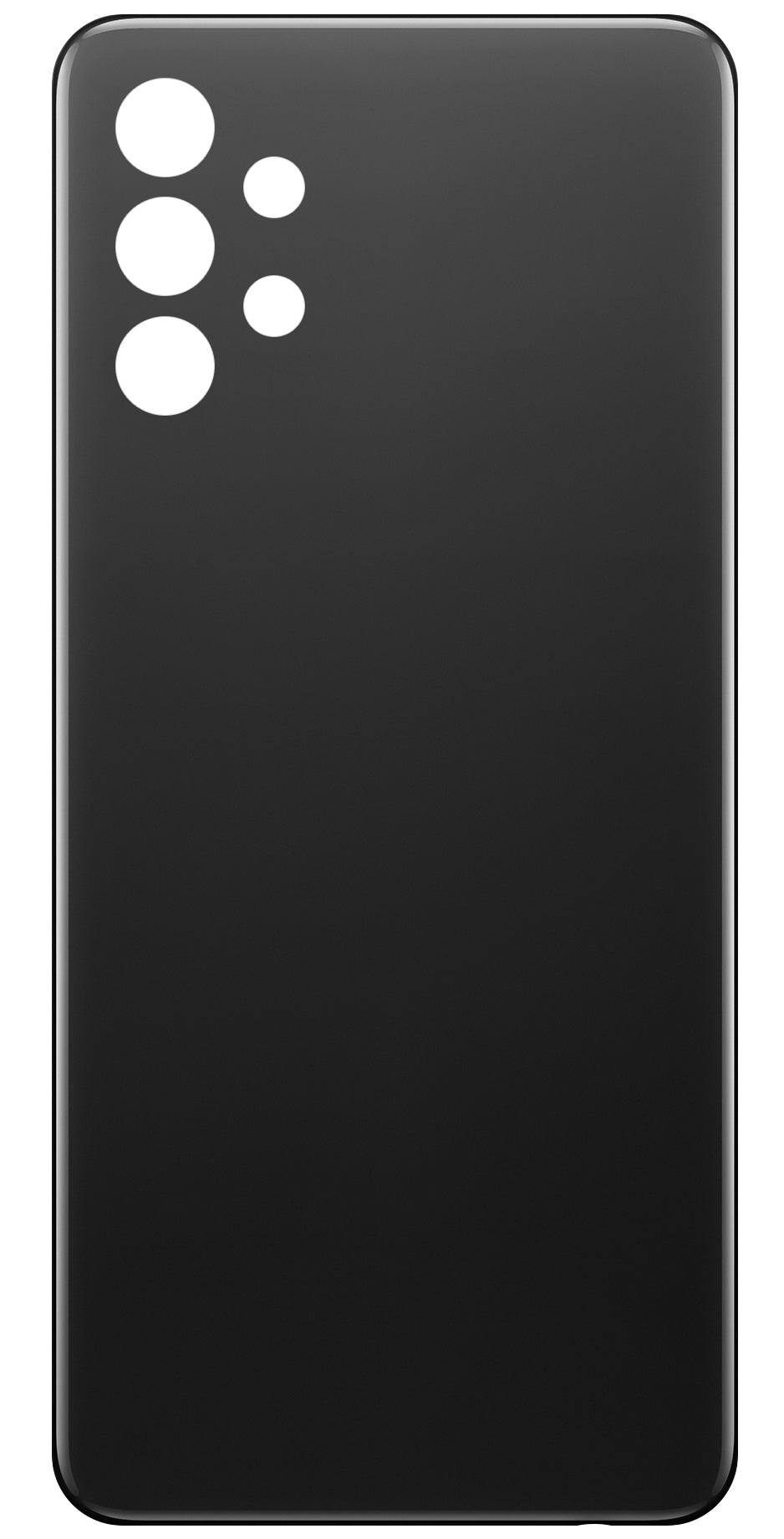 Battery Cover compatible with Samsung Galaxy A32 A325, Black
