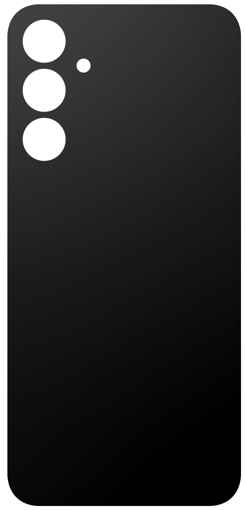 Battery Cover compatible with Samsung Galaxy A25 A256, Black