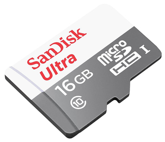 SanDisk Ultra microSDHC Memory Card, 16Gb, Class 10 SDSQUNS-016G-GN3MN