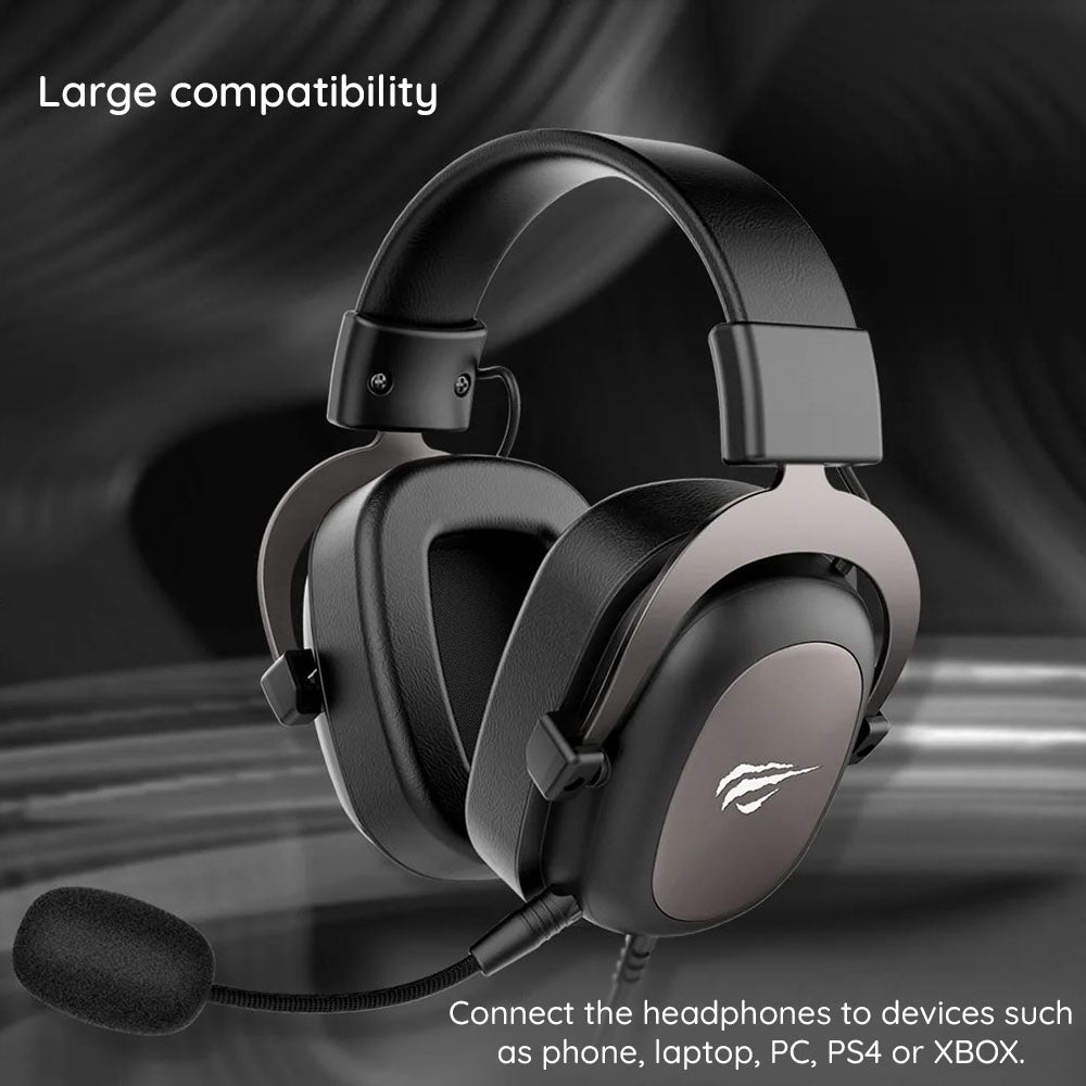 HAVIT H2002D 3.5mm Gaming Headphones, 2m, Green