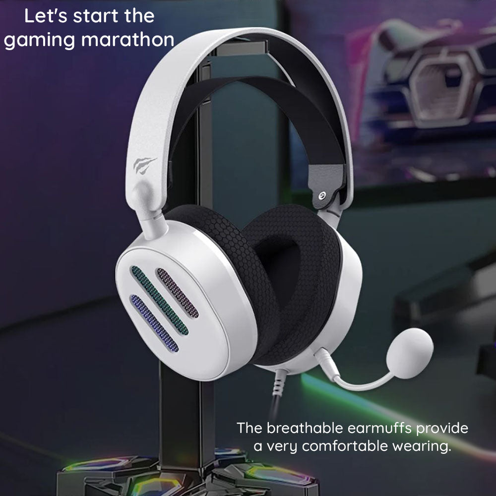 HAVIT H2038U USB Gaming Headset, 2m, Black