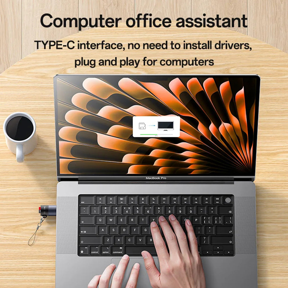 USB-C Yesido GS37 Card Reader, microSD, Black