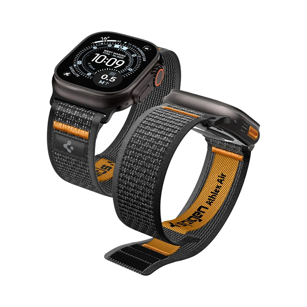 Spigen Athlex Air 2 Strap for Apple Watch 49mm / 46mm / 45mm / 44mm Series, Orange AMP10607