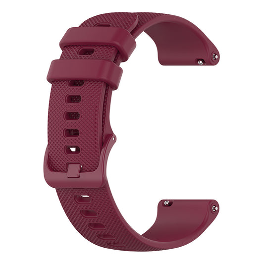 Techsuit W006 Strap for Huawei Watch / Garmin Watch Series, 18mm, Burgundy