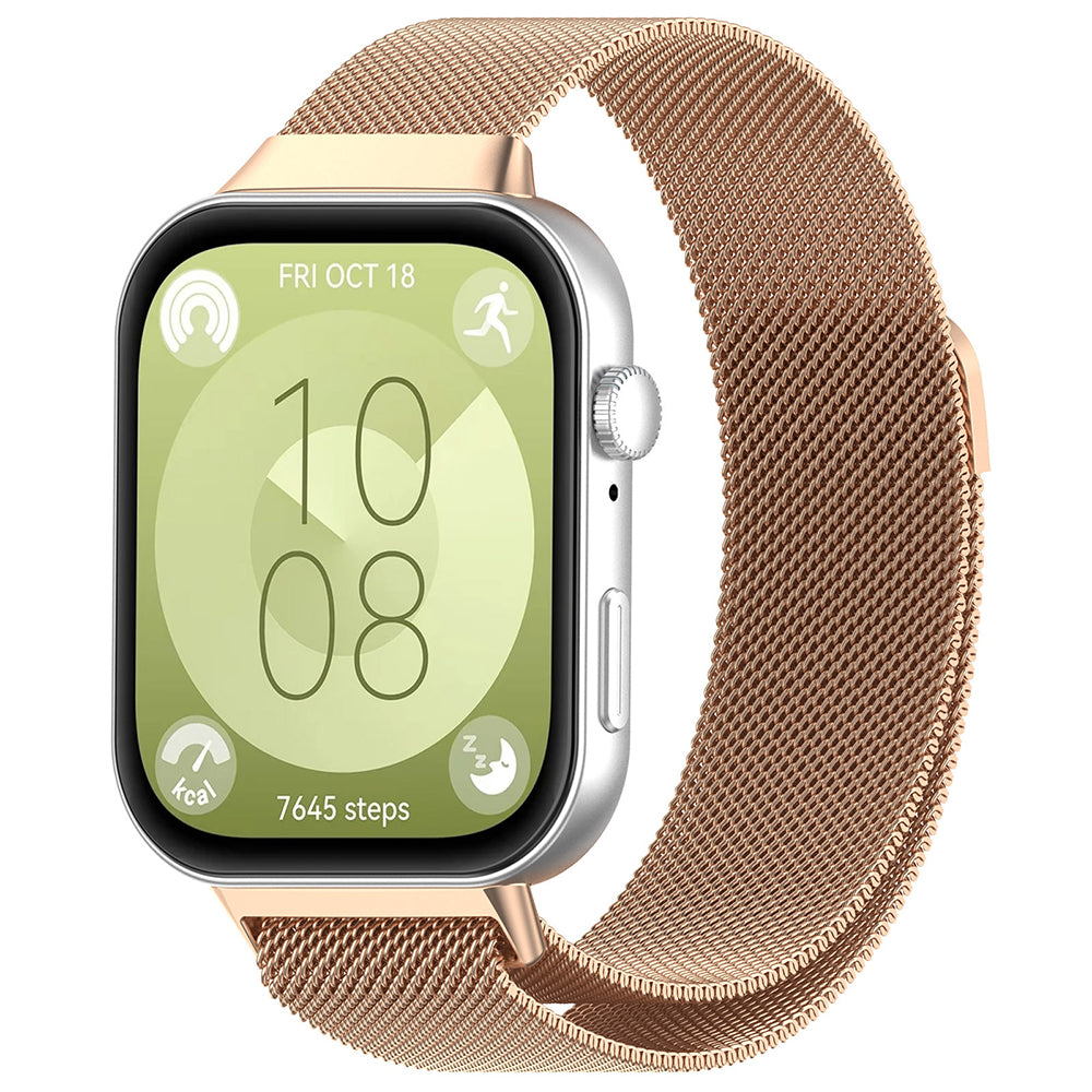 Techsuit W009 Strap for Huawei Watch Fit 4 Pro / Fit 4 / Fit 3, Rose Gold