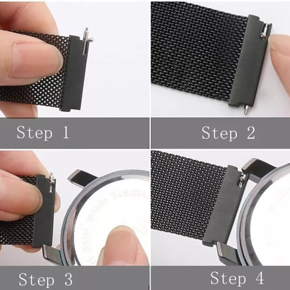 Techsuit W009 Strap for Samsung Galaxy Watch / Huawei Watch Series, 20mm, Silver