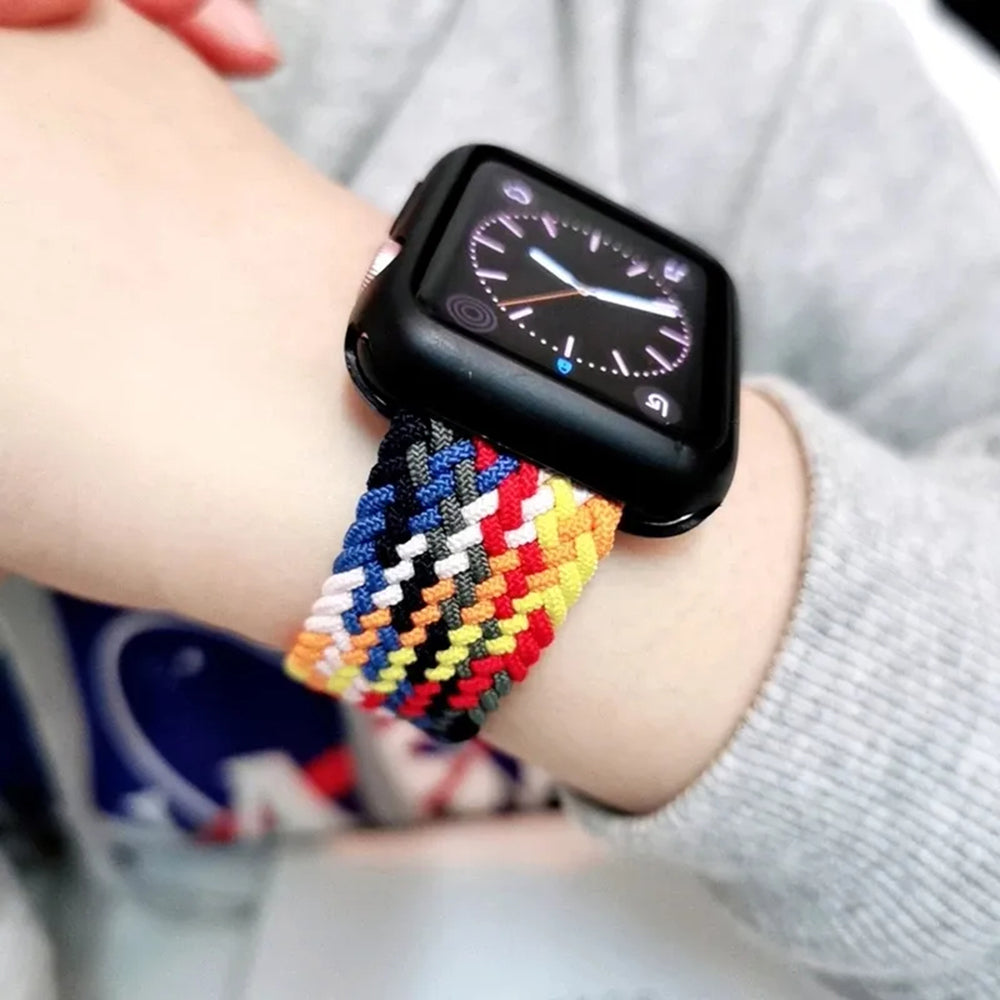 Techsuit W032 Strap for Apple Watch 49mm / 46mm / 45mm / 44mm / 42mm Series, Multicolor Pink