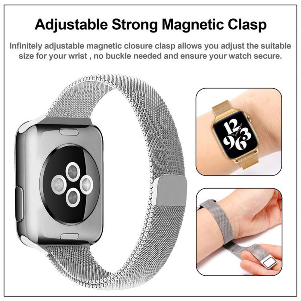Techsuit W034 Strap for Apple Watch 49mm / 46mm / 45mm / 44mm / 42mm Series, Gold