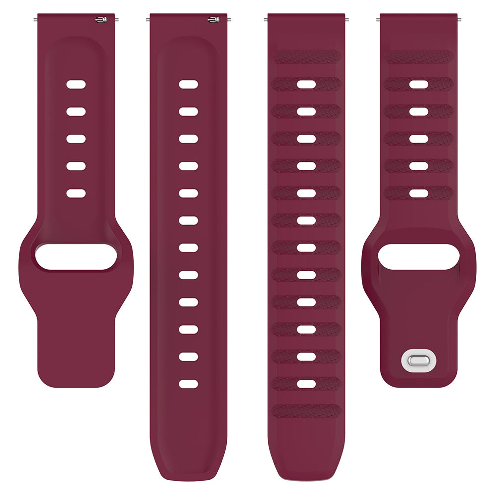 Techsuit W050 Strap for Huawei Watch / Xiaomi Watch Series, 22mm, Burgundy