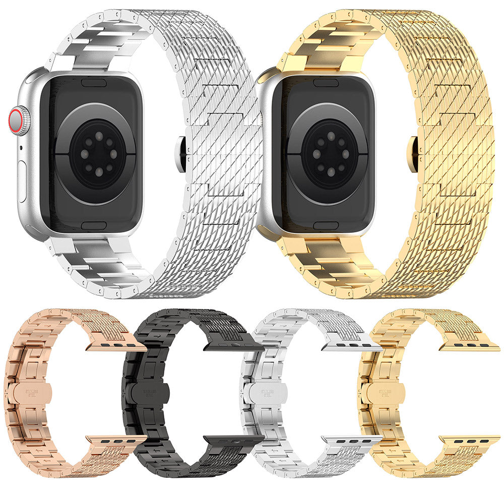 Techsuit W052 Strap for Apple Watch 42mm / 41mm / 40mm / 38mm Series, Black