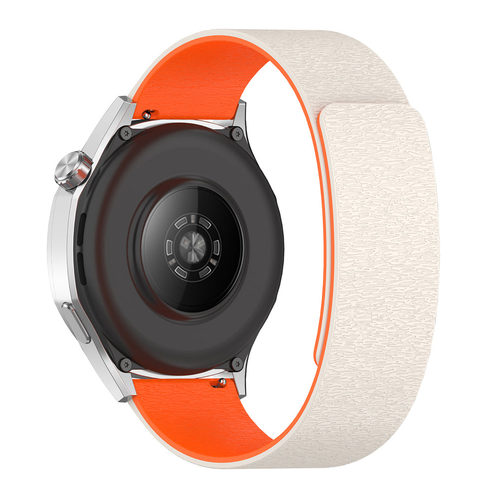 Techsuit W074 Strap for Huawei Watch / Garmin Watch Series, 18mm, Beige Orange