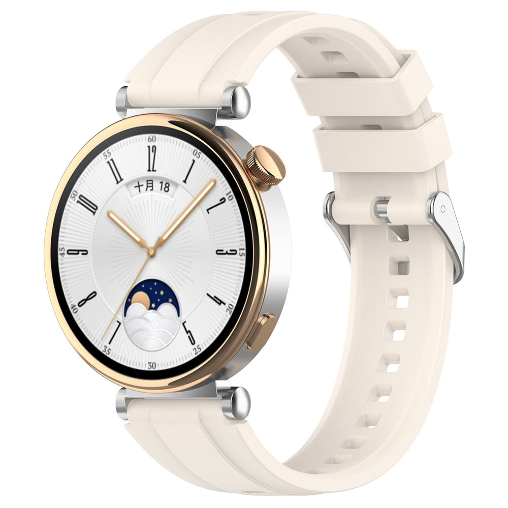Techsuit W075 Strap for Huawei Watch / Garmin Watch Series, 18mm, Beige