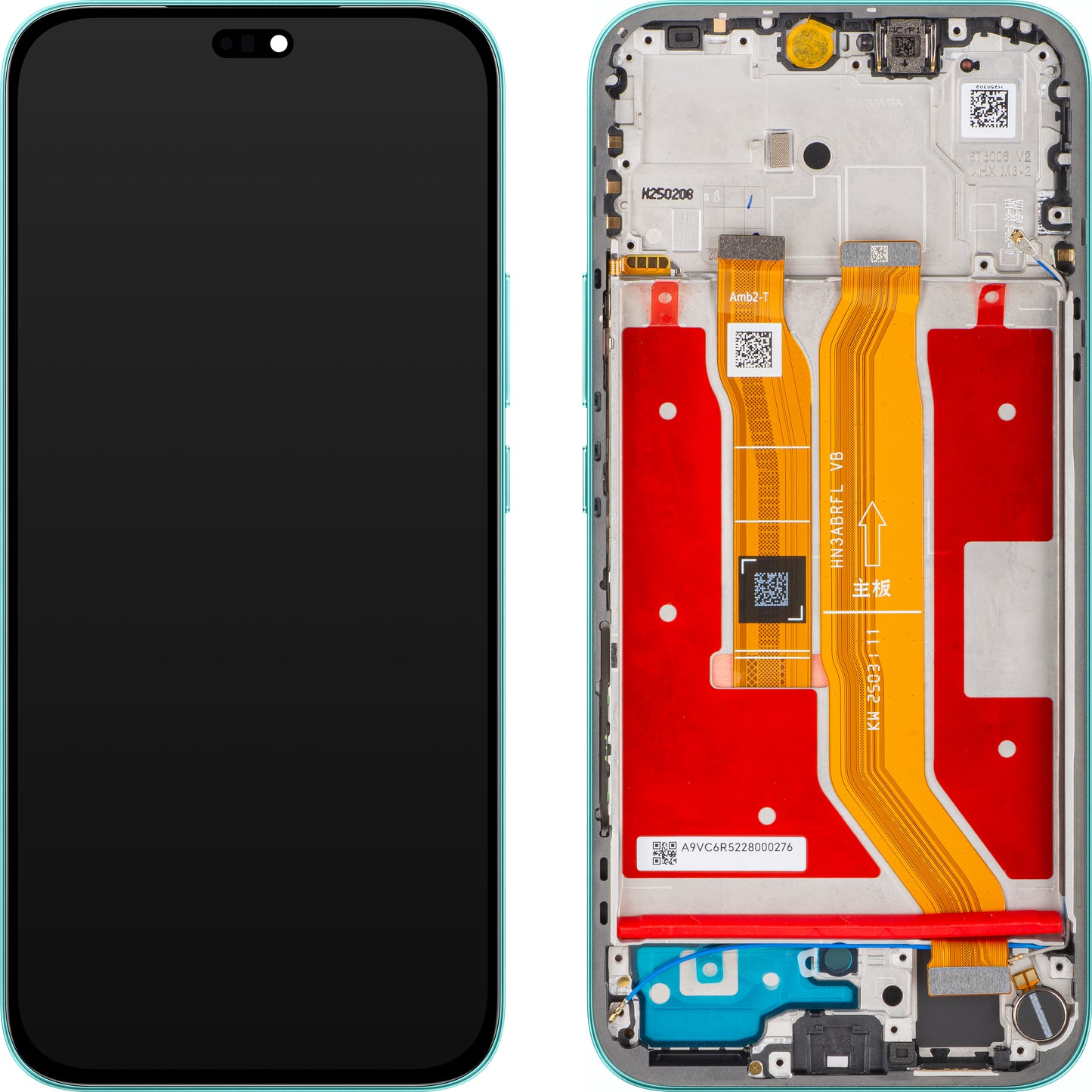 Honor 400 Lite Display with Touchscreen, with Frame, Green (Marrs Green), Service Pack 0235ANTH