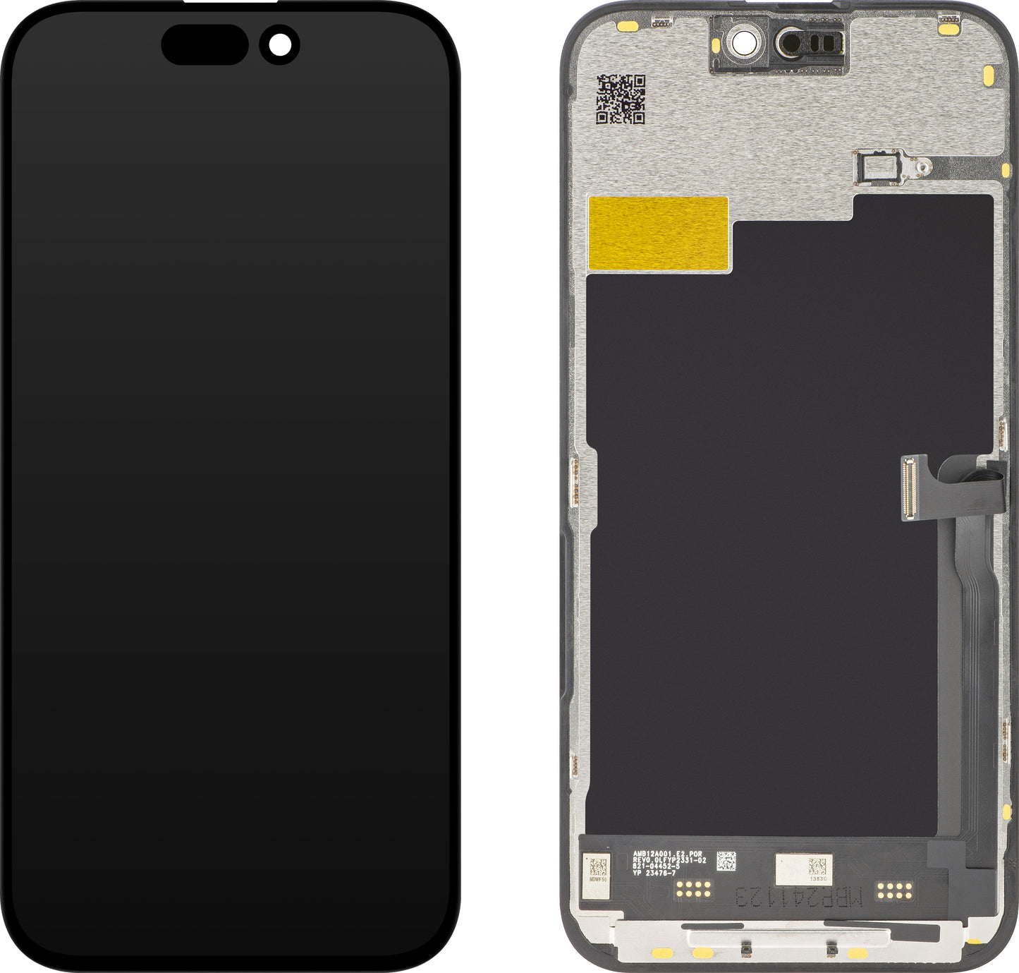JK Touchscreen Display for Apple iPhone 15 Pro Max, with Frame, Movable In-Cell IC LCD Version, Black